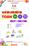 BỘ ĐỀ KIỂM TRA GK1 - TOÁN 10;11;12 NĂM 25-26